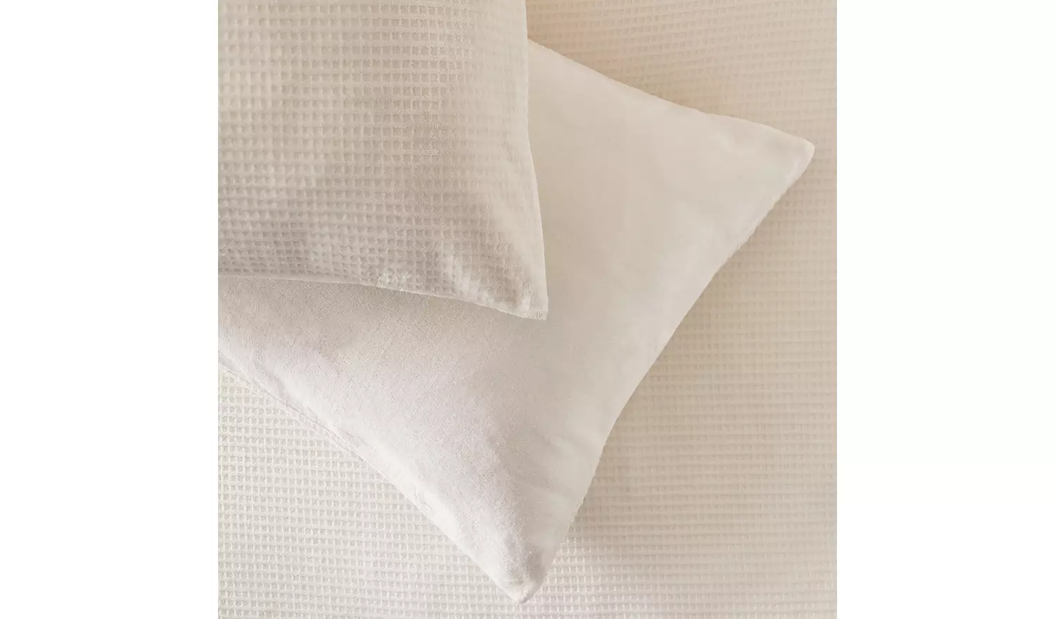 Argos Home Waffle Fleece Ivory Bedding Set - King size