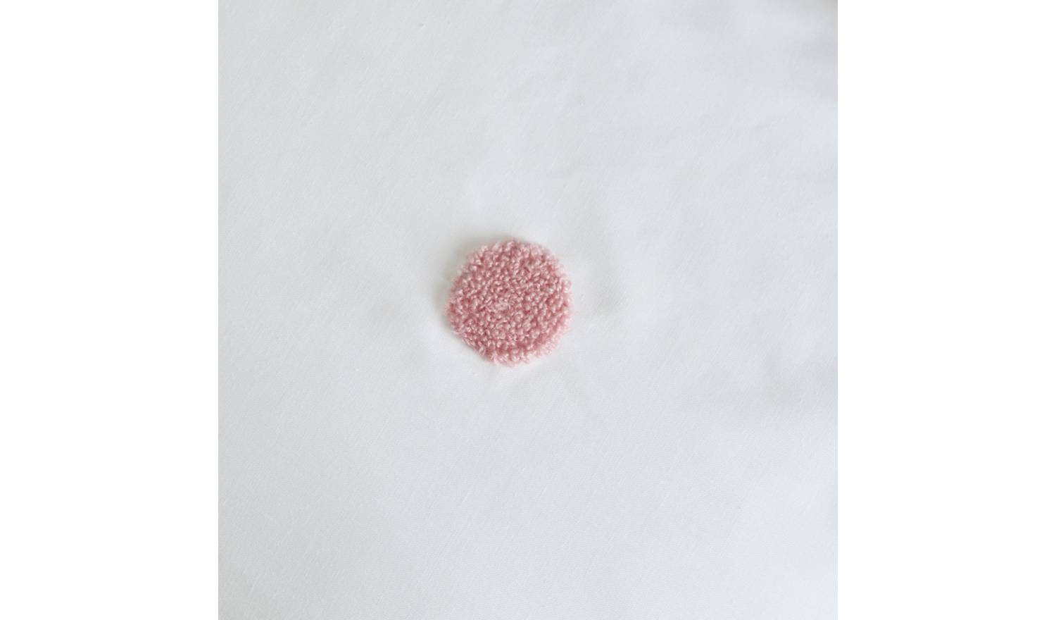 Habitat Tufted Polka Dot Pink Bedding Set - Single