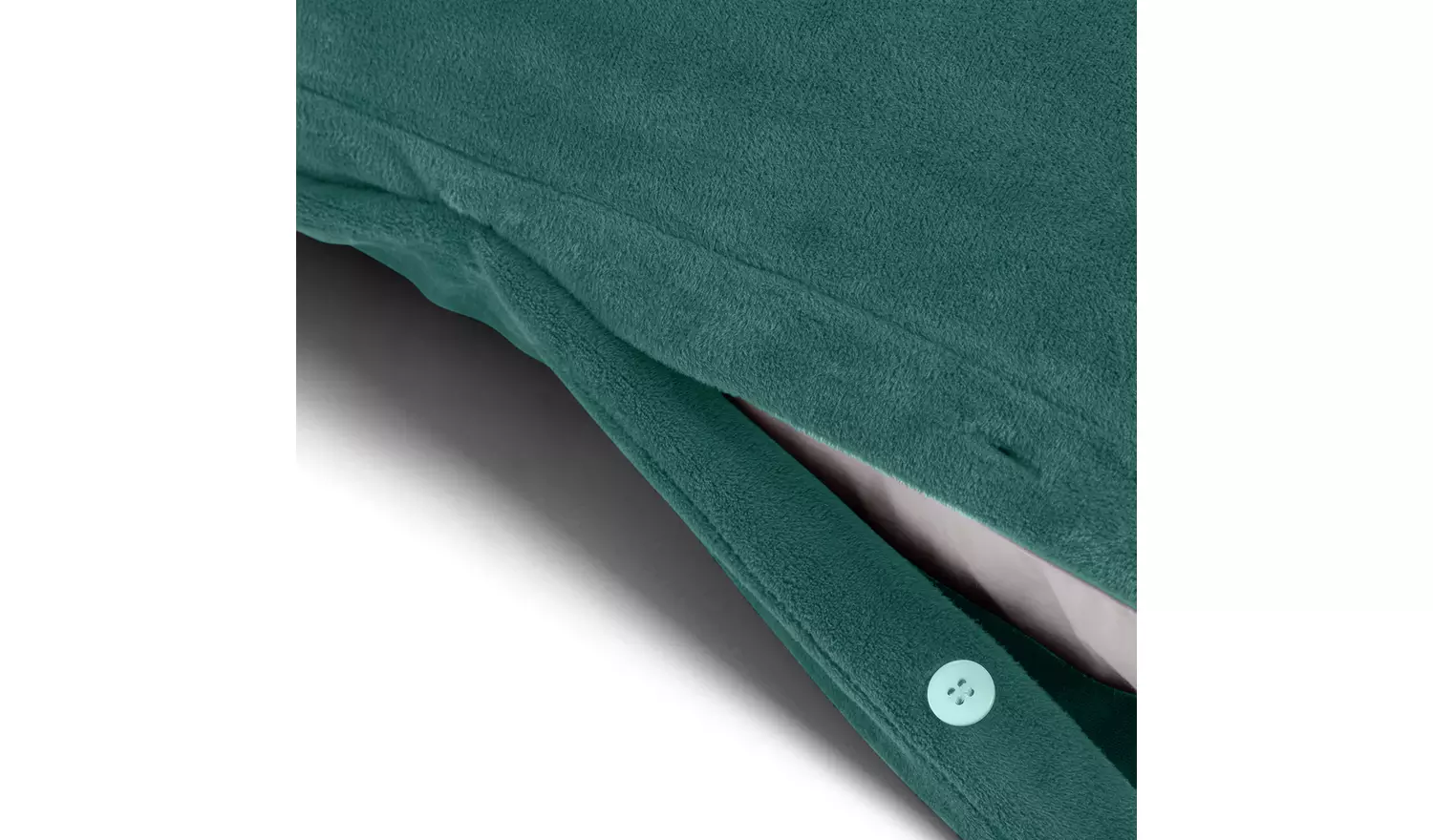 Argos Home Slinky Fleece Teal Bedding Set - Double