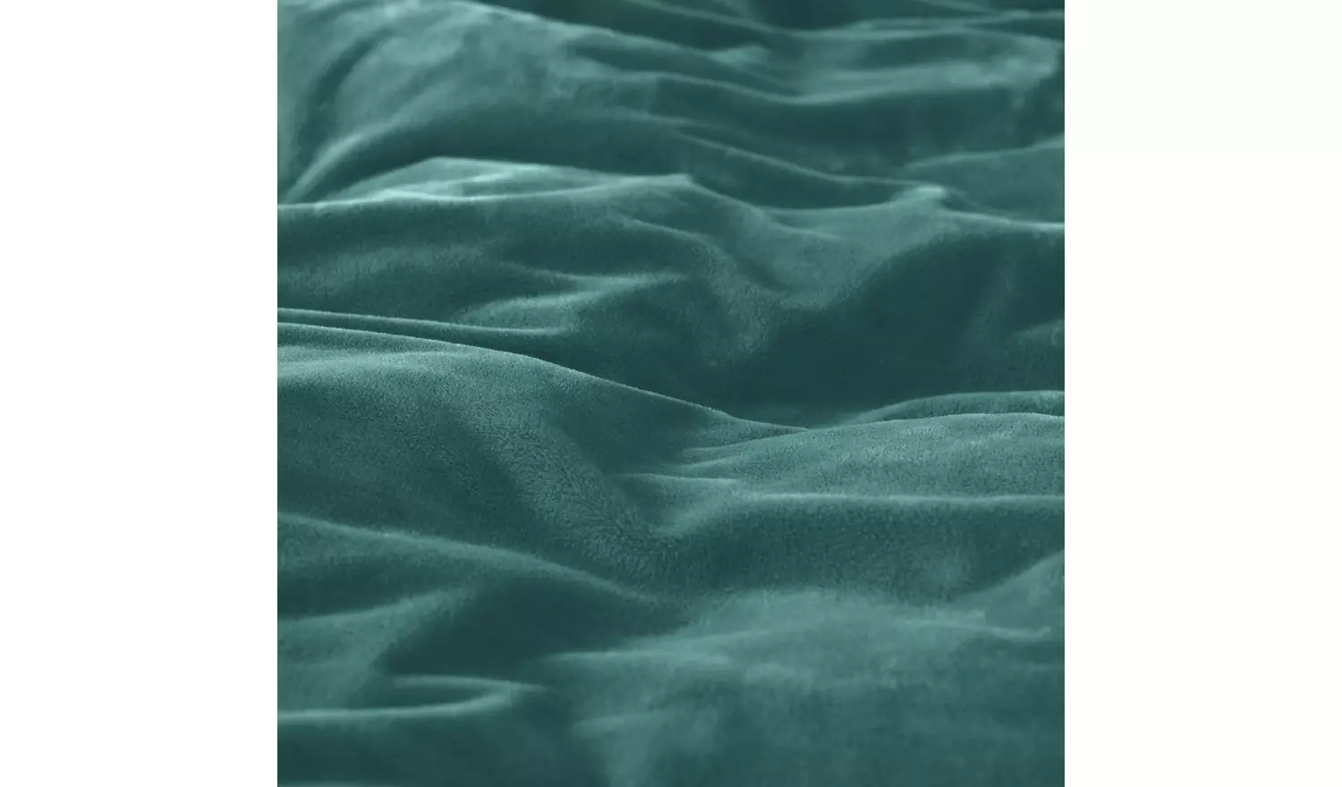 Argos Home Slinky Fleece Teal Bedding Set - Double