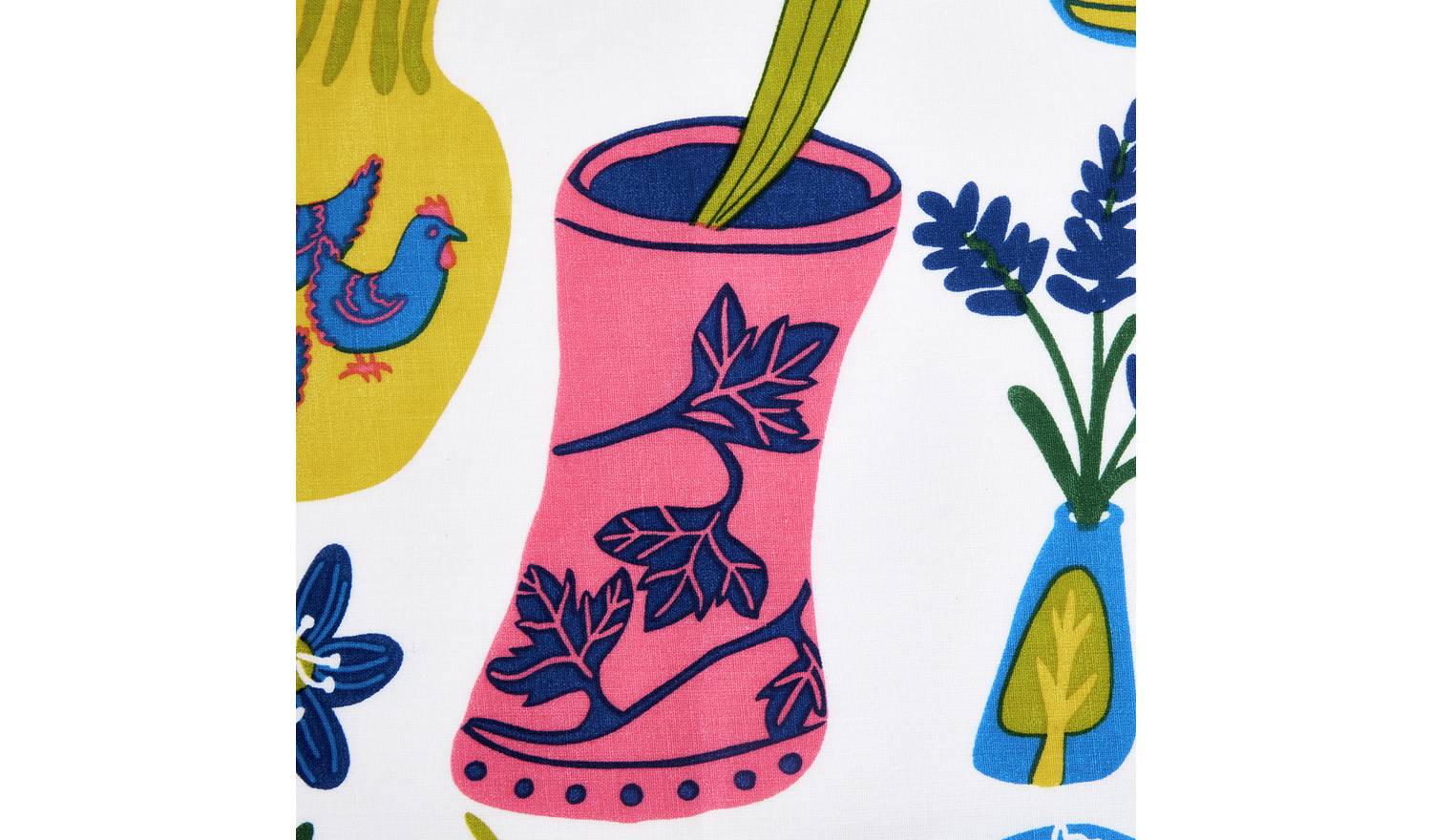 Habitat Floral Vases Print Bedding Set - Single