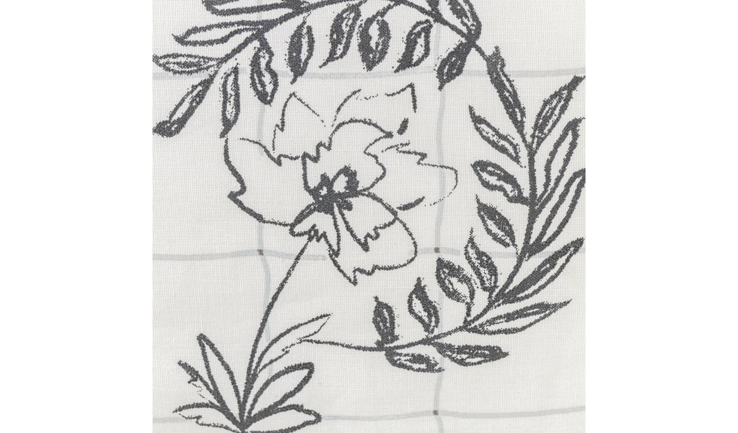 Habitat Floral Grid Print White and Blue Bedding Set - King