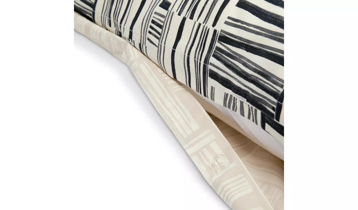 Habitat Reversible Check Bedding Set - King size