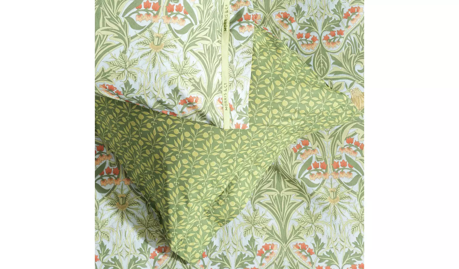 Habitat x Morris & Co. Bluebell Green Bedding Set - Single