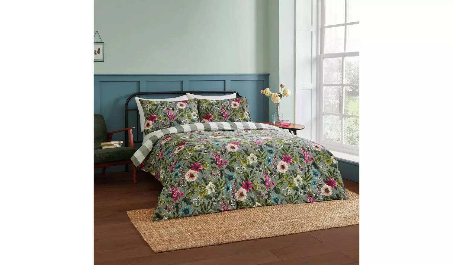 Wylder Hidcote Manor Green Bedding Set - Superking