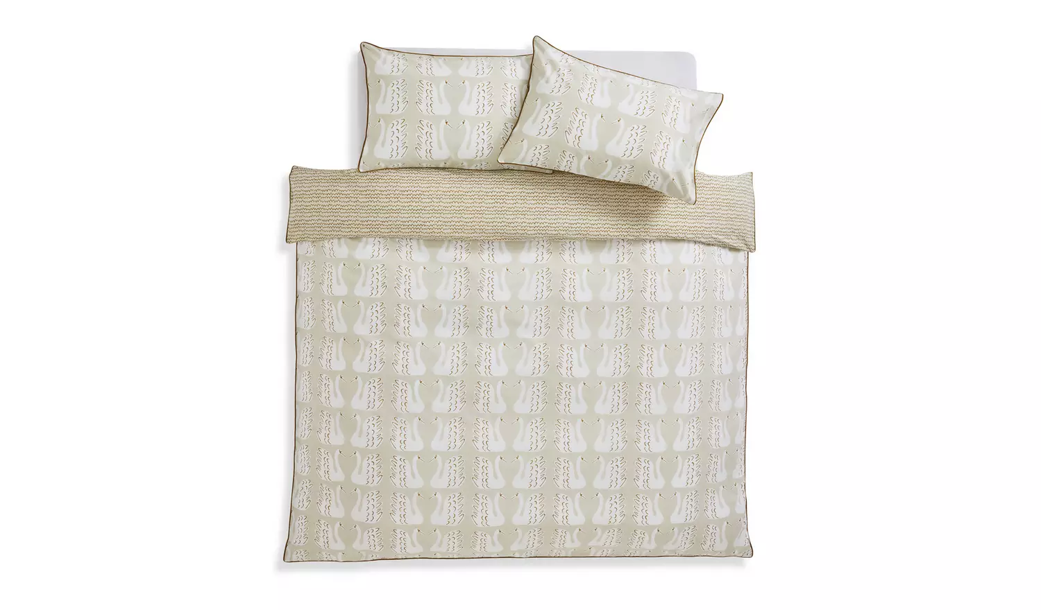Habitat x Scion Cotton Swim Swam Swan Bedding Set - Single