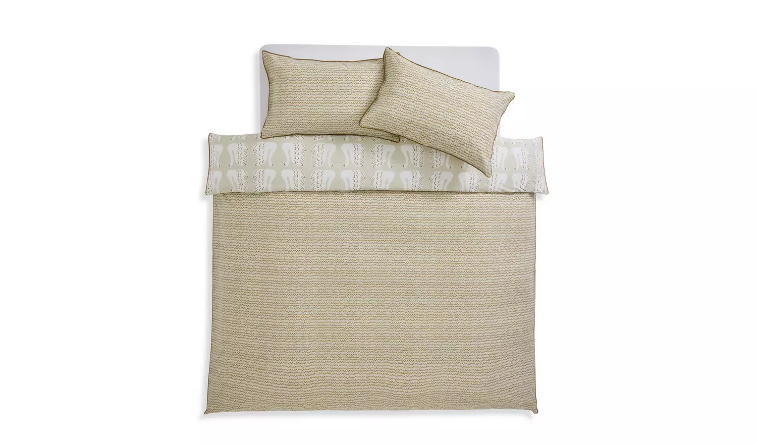 Habitat x Scion Cotton Swim Swam Swan Bedding Set - Single