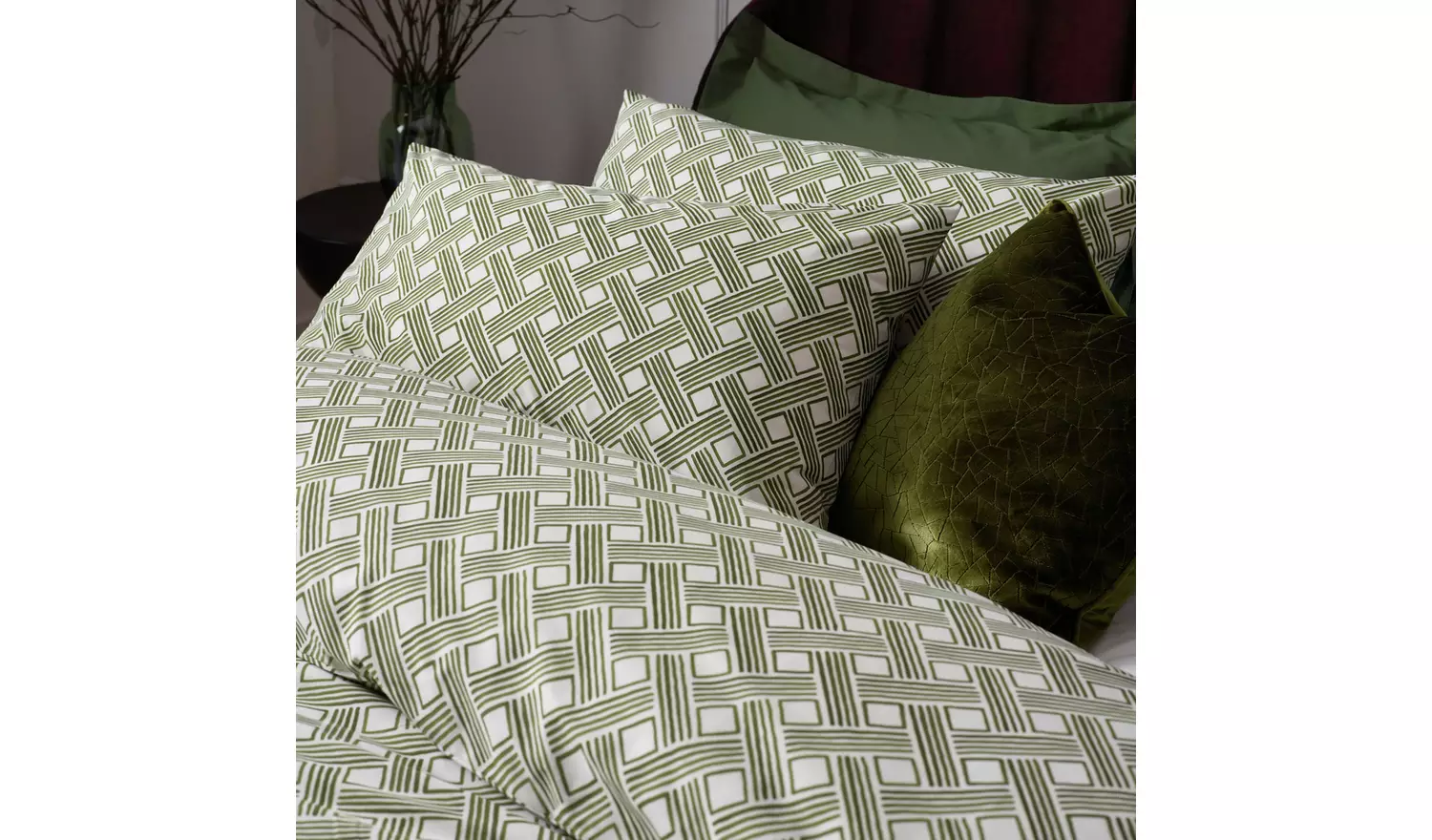 Hoem Alexa Olive Bedding Set - Single