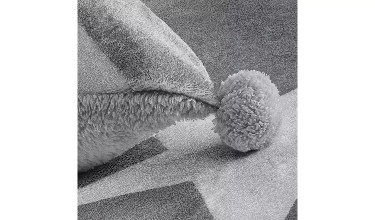 Argos Home Fleece Stars Grey & White Bedding Set - Single