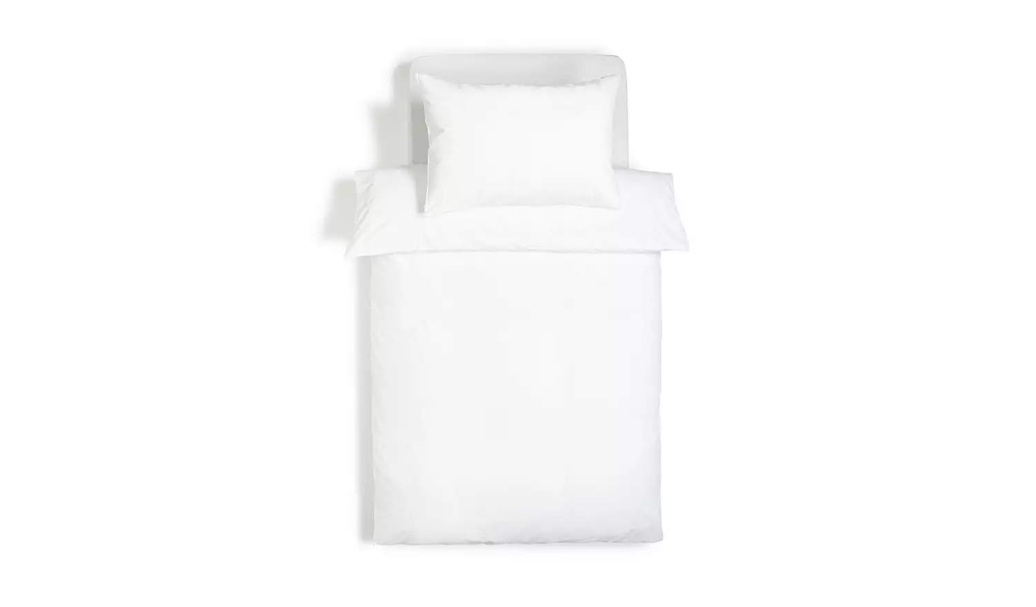 Habitat Soft and Cosy Brushed Cotton White Bedding Set - Sin