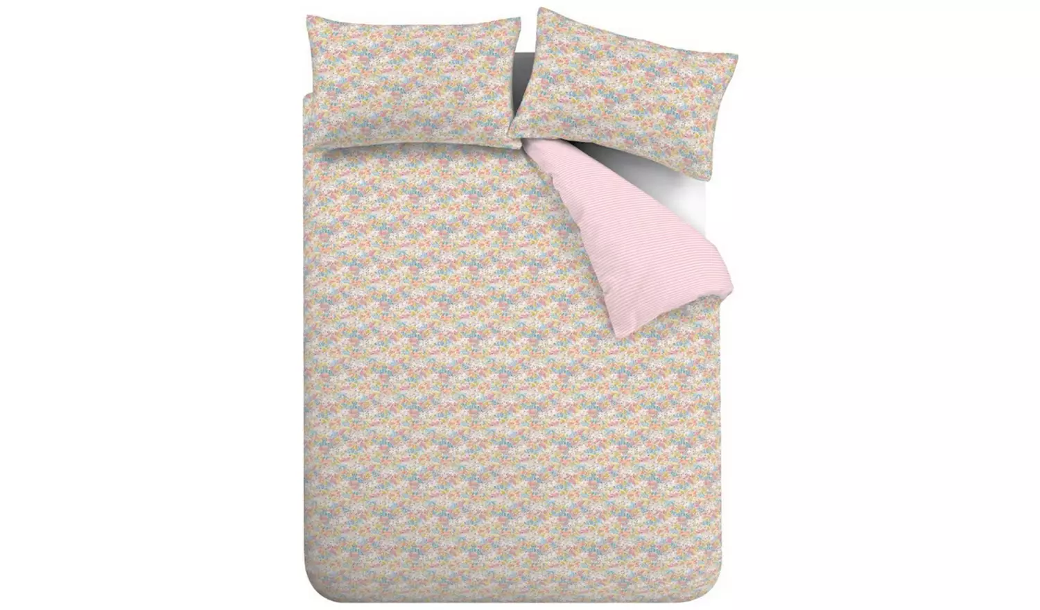 Catherine Lansfield Darcy Floral Pink Bedding Set - Single