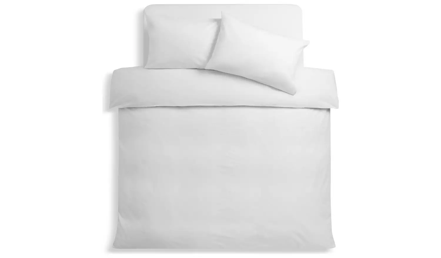 Habitat Easycare Plain White Bedding Bundle - Double