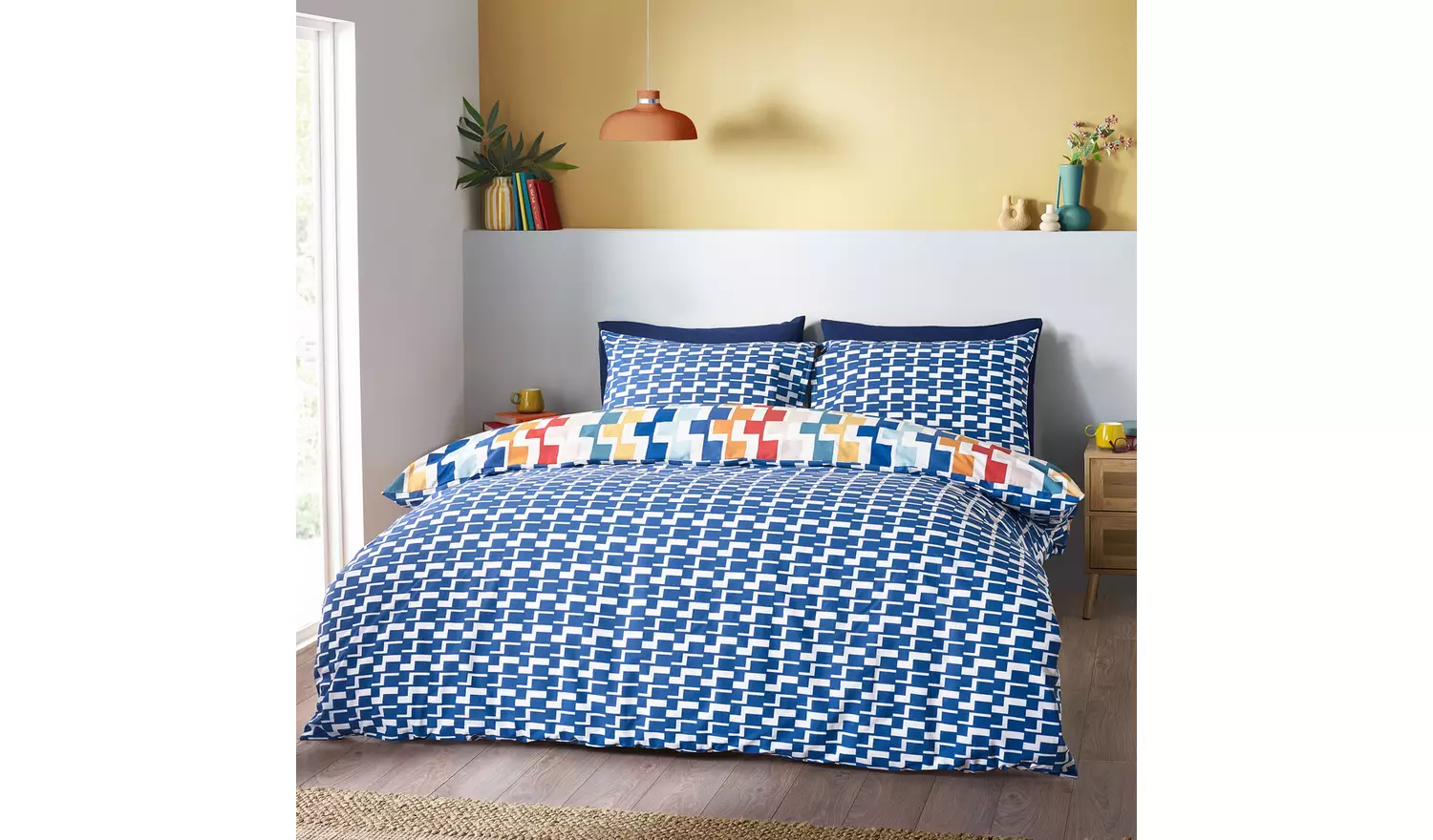 Catherine Lansfield Bryson Geometric Bedding Set - Single