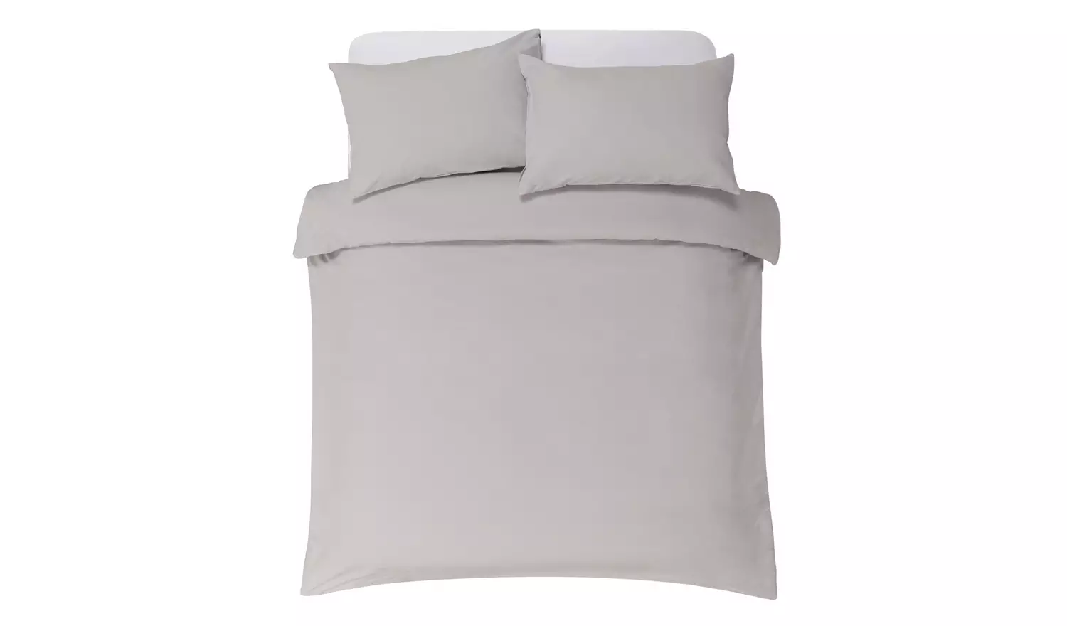 Habitat Soft and Cosy Brushed Cotton Grey Bedding Set - KS