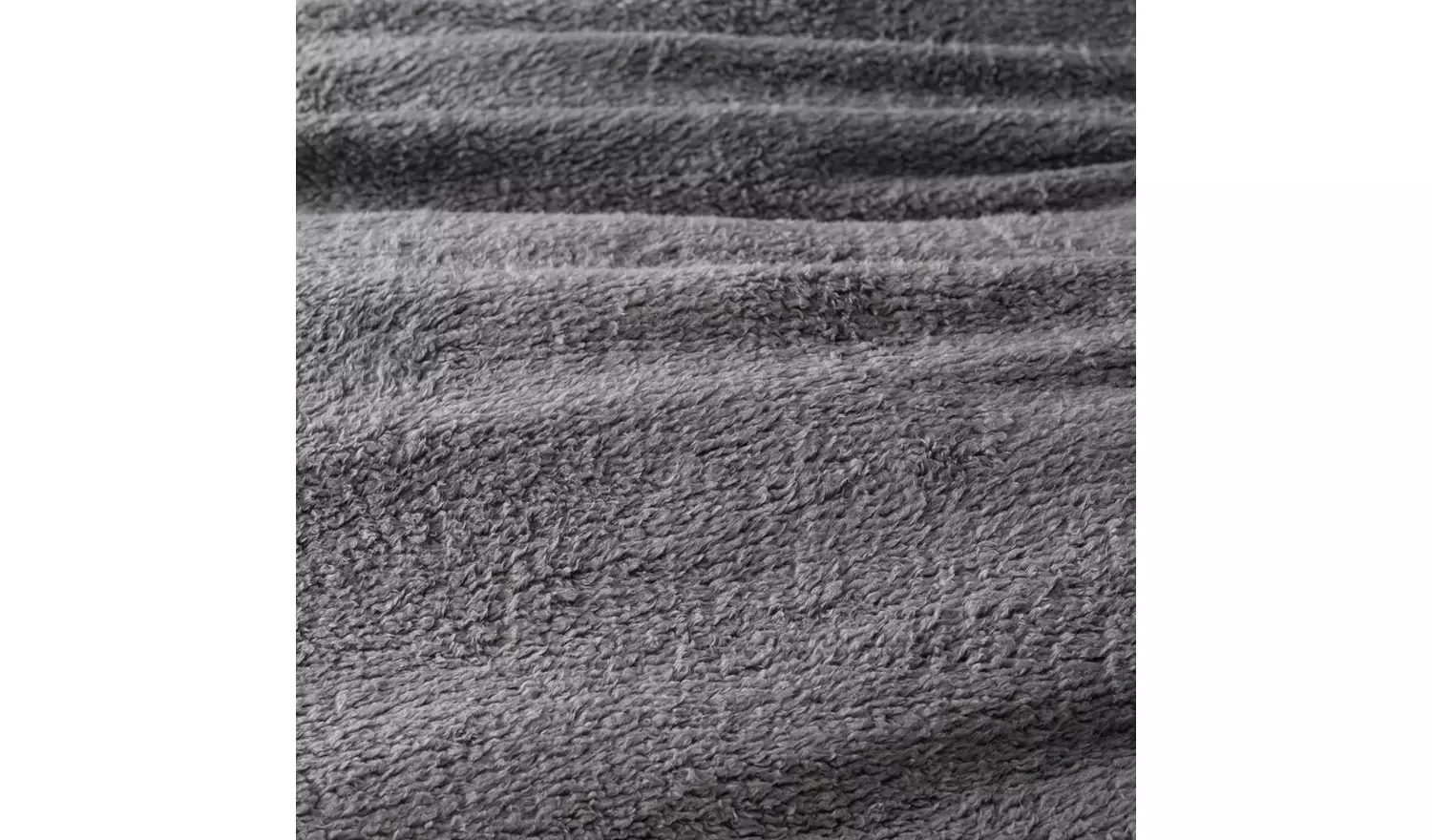 Argos Home Fleece Plain Grey Bedding Set - Double