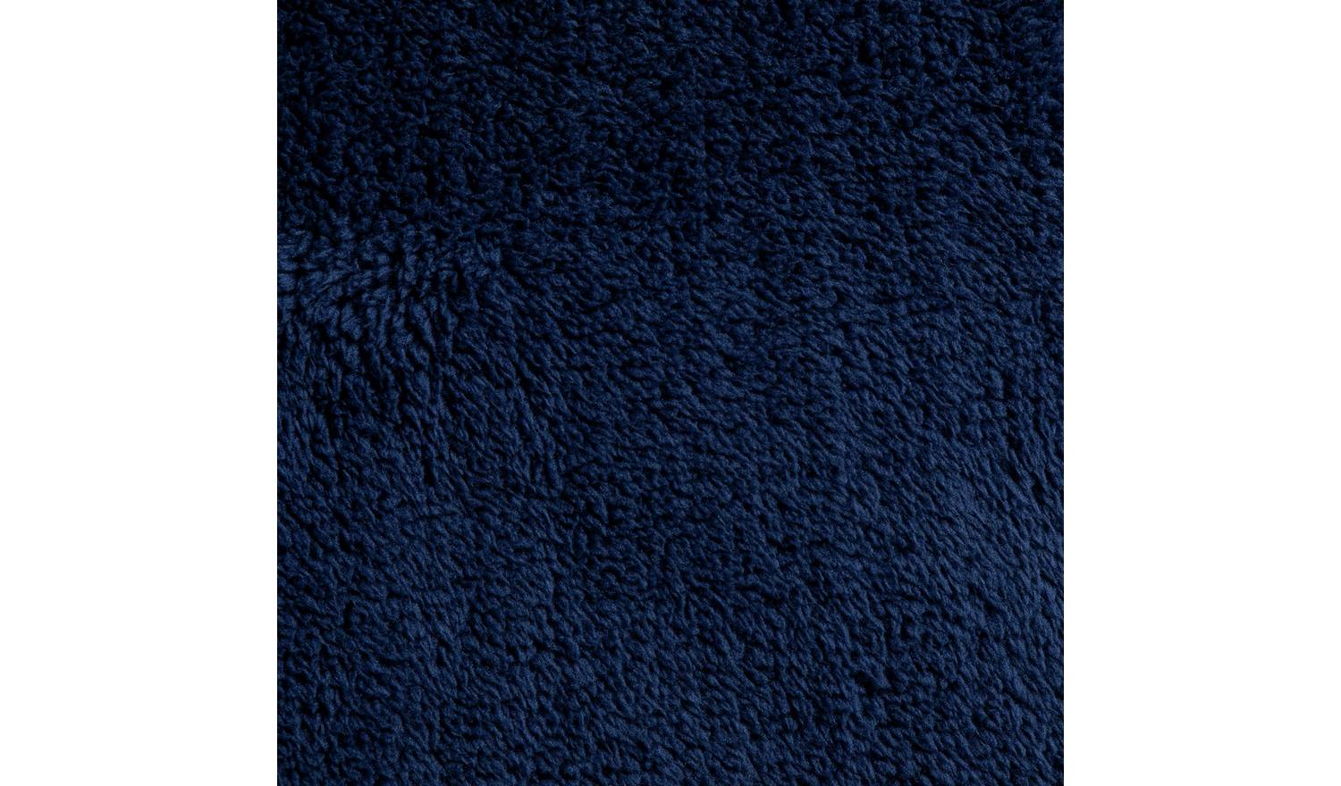 Argos Home Fleece Plain Navy Blue Bedding Set - Single