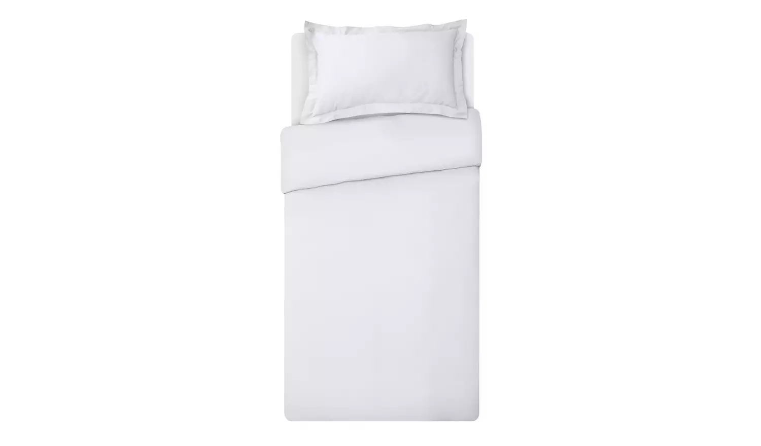 Habitat Egyptian Cotton 400TC Solid White Bedding Set - Sin