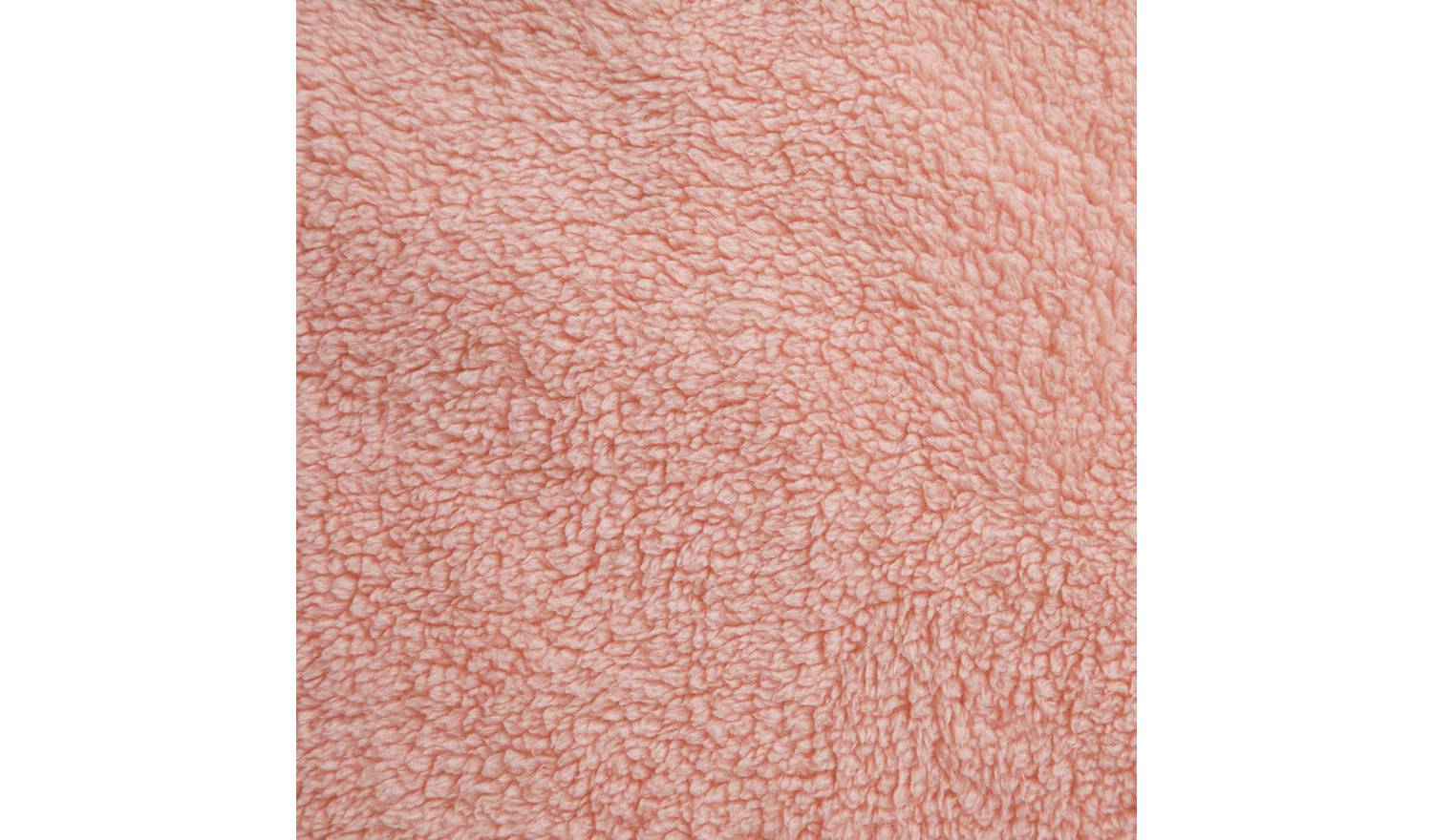Argos Home Fleece Plain Blush Bedding Set - Kingsize