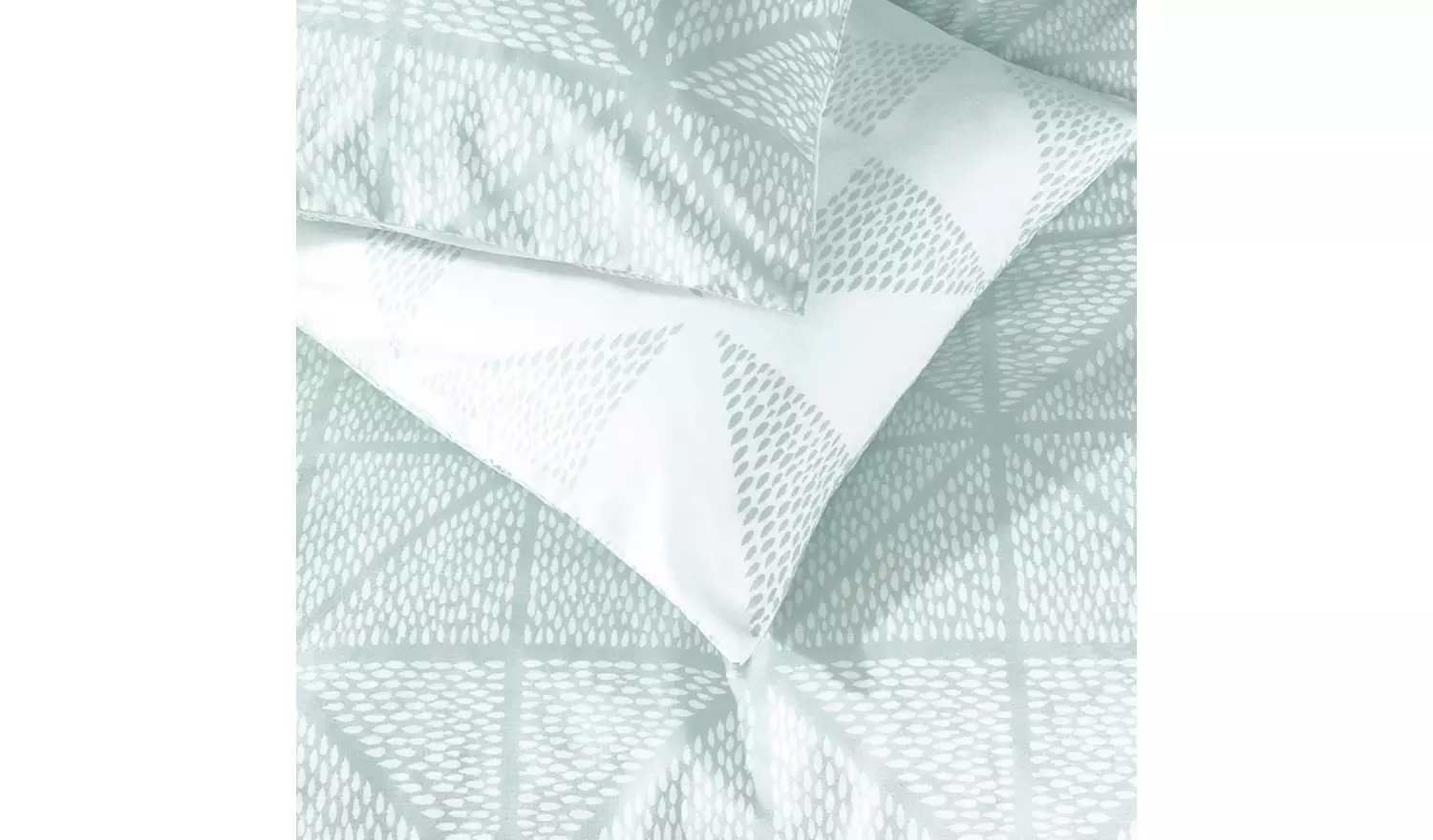 Habitat Stockholm Diamond Dash Duck Egg Bedding Set - Double