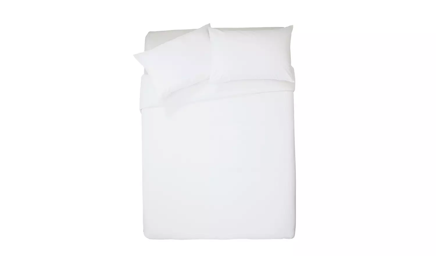 Habitat Pure Cotton 200TC White Bedding Set - Kingsize