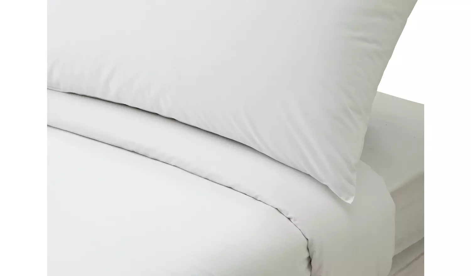 Habitat Pure Cotton 200TC White Bedding Set - Kingsize
