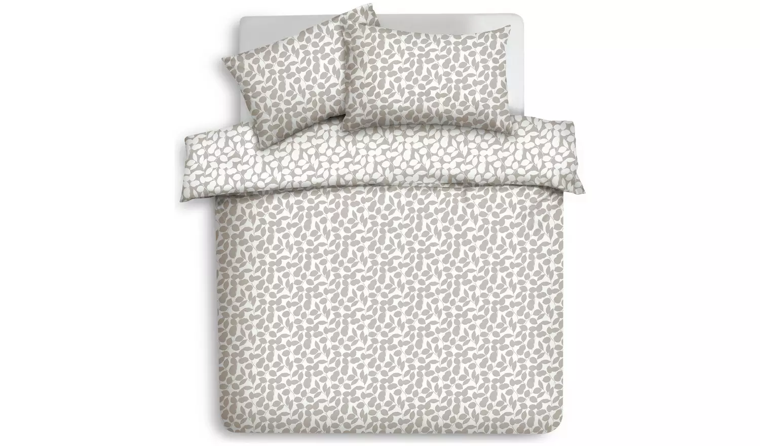 Habitat Floral Beige & White Bedding Set - Double