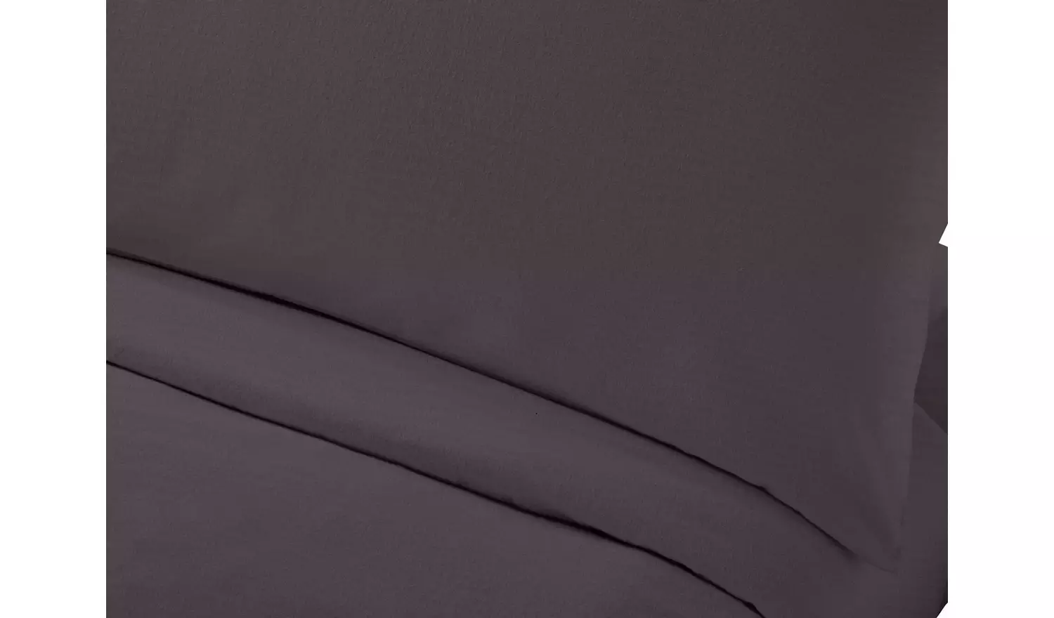 Habitat Brushed Cotton Plain Charcoal Bedding Set - Double