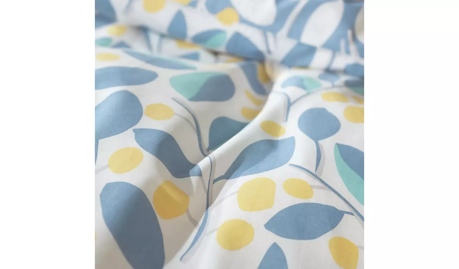 Habitat Scandi Floral Sky Blue & Yellow Bedding Set-Kingsize