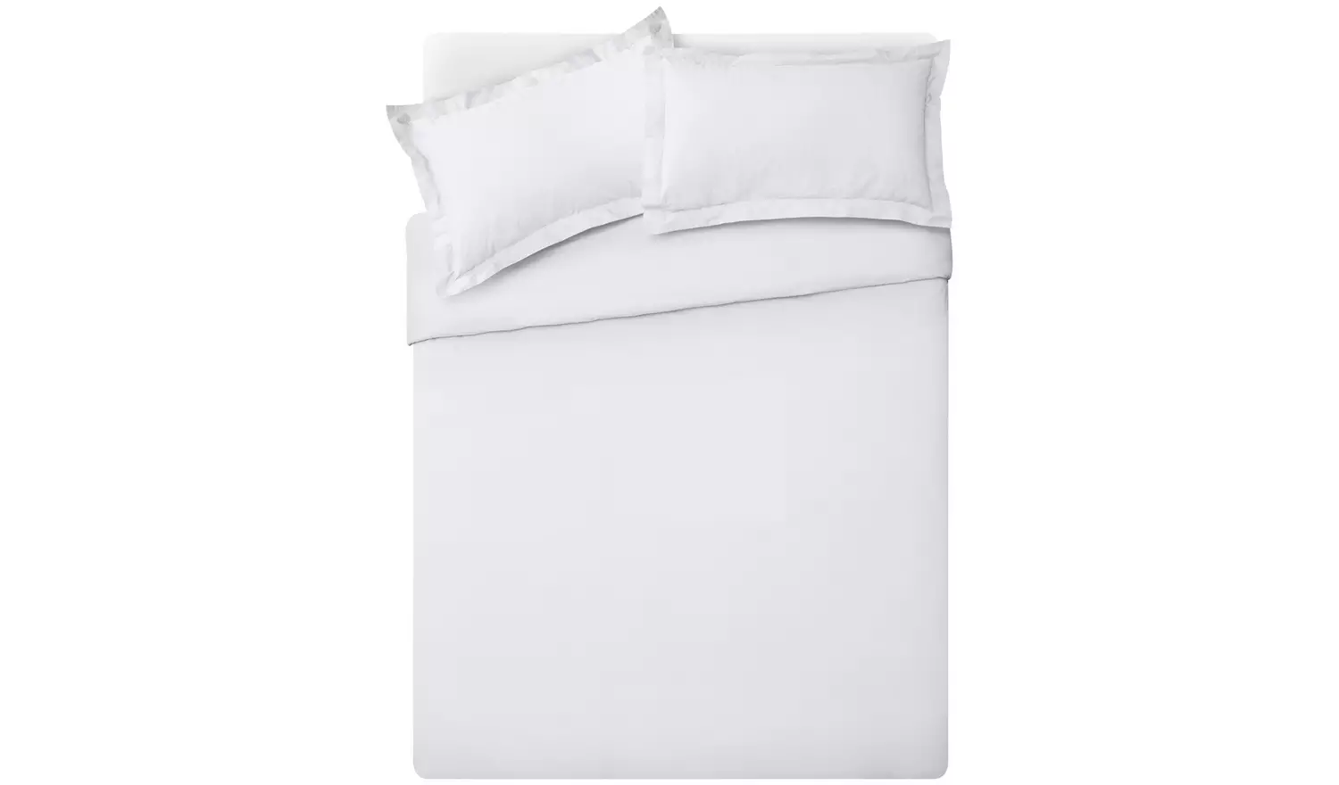 Habitat Egyptian Cotton 400TC Solid White Bedding Set - SK