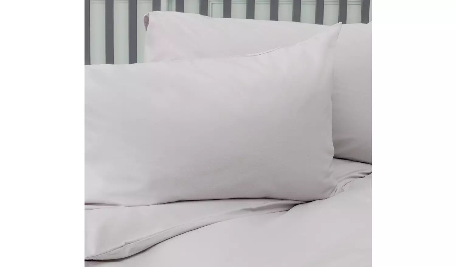 Habitat Soft and Cosy Brushed Cotton Grey Bedding Set - Sin