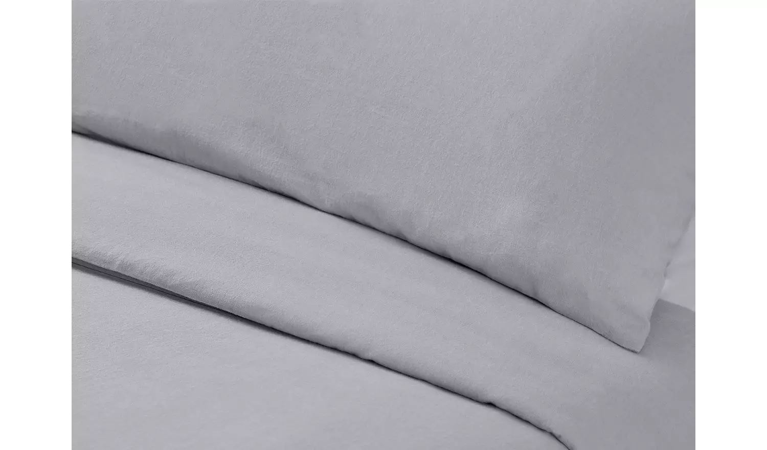 Habitat Soft and Cosy Brushed Cotton Grey Bedding Set - Sin