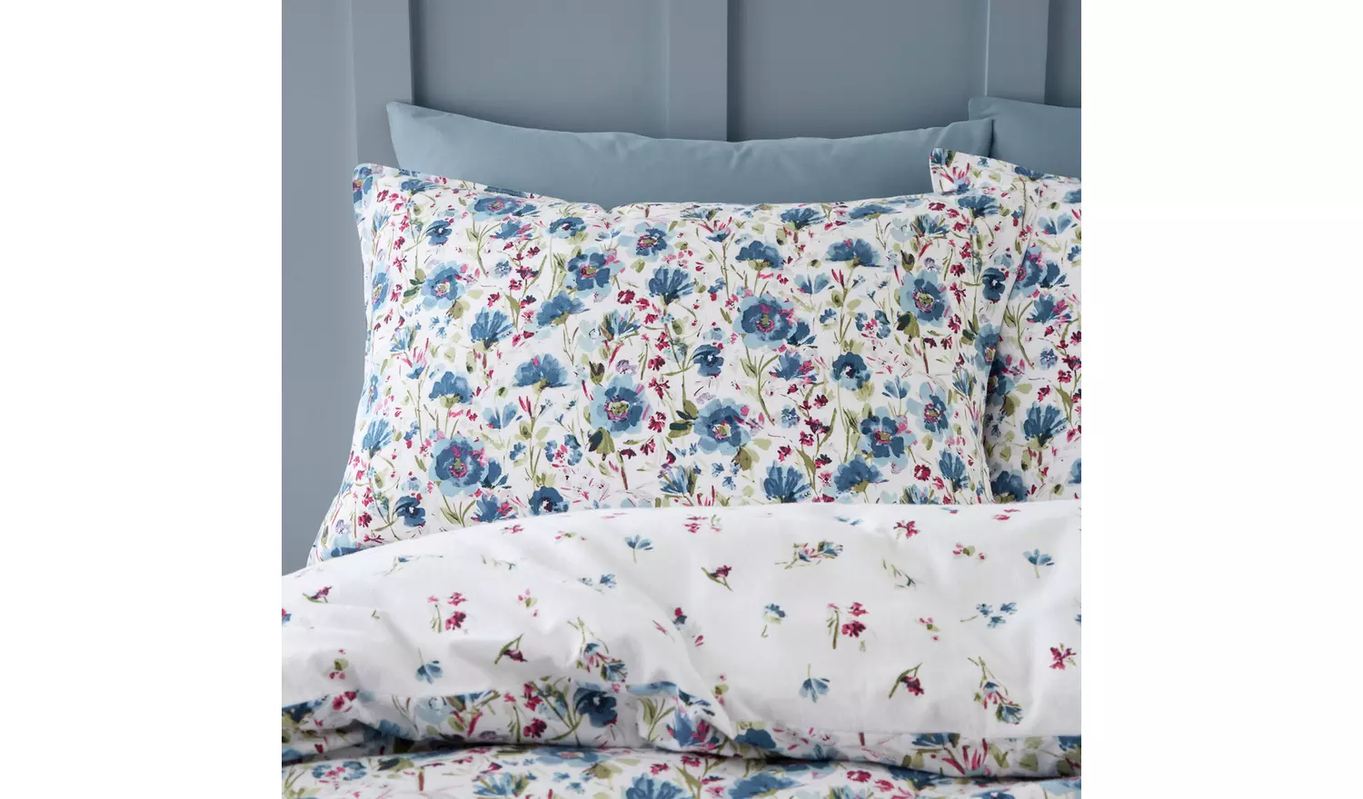 Bianca Brushed Cotton Ophelia Floral Bedding Set - Superking