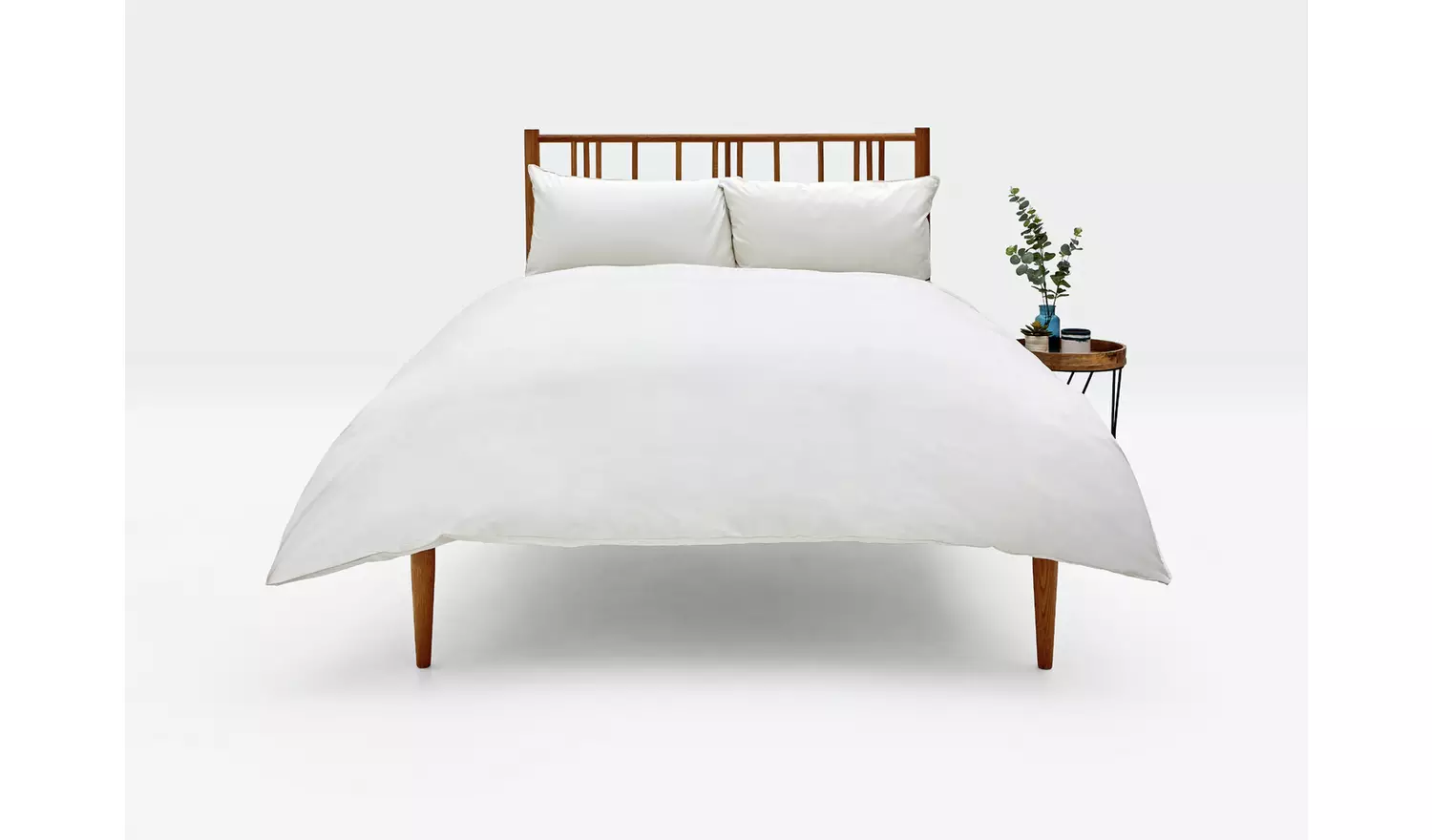 Habitat Cotton Rich 180 TC Plain Cream Bedding Set - King