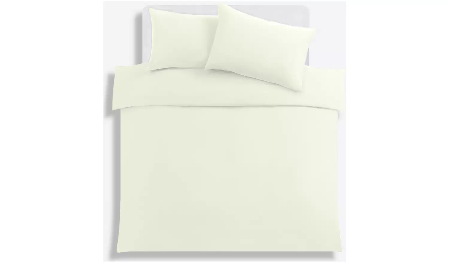Habitat Cotton Rich 180 TC Plain Cream Bedding Set - King