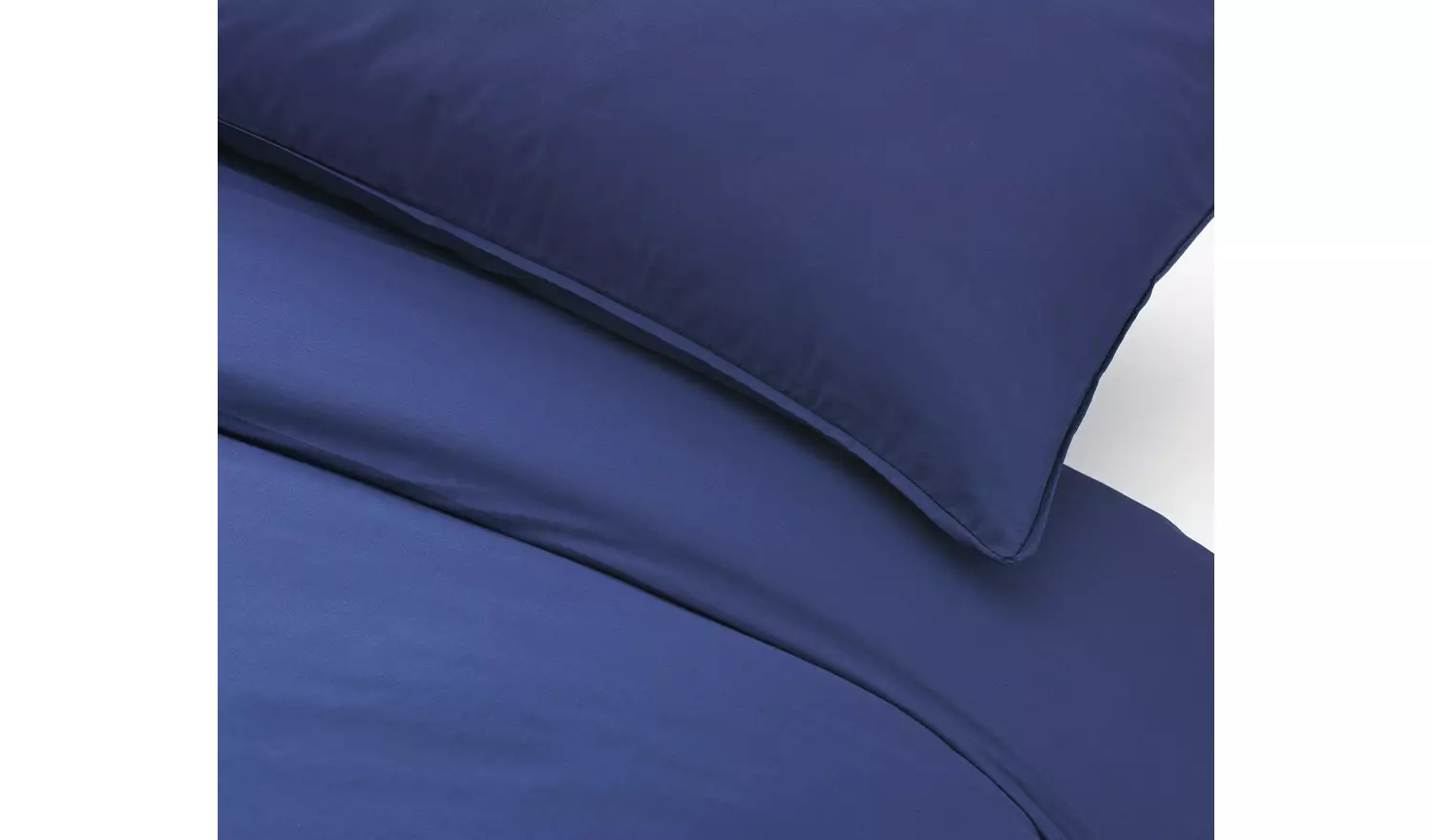 Habitat Cotton Rich 180 TC Plain Navy Bedding Set - King