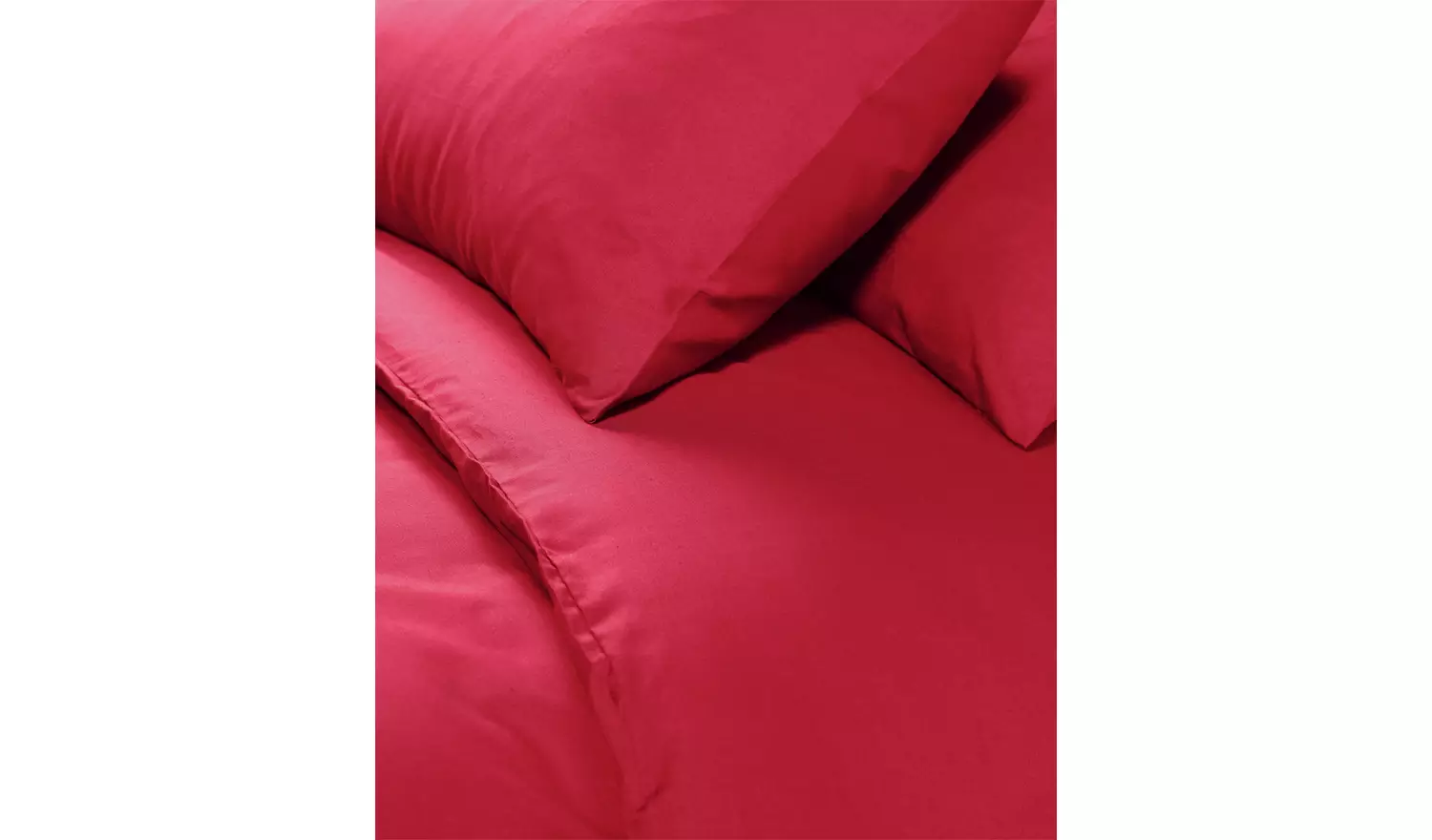 Habitat Easycare Plain Red Bedding Set - Kingsize