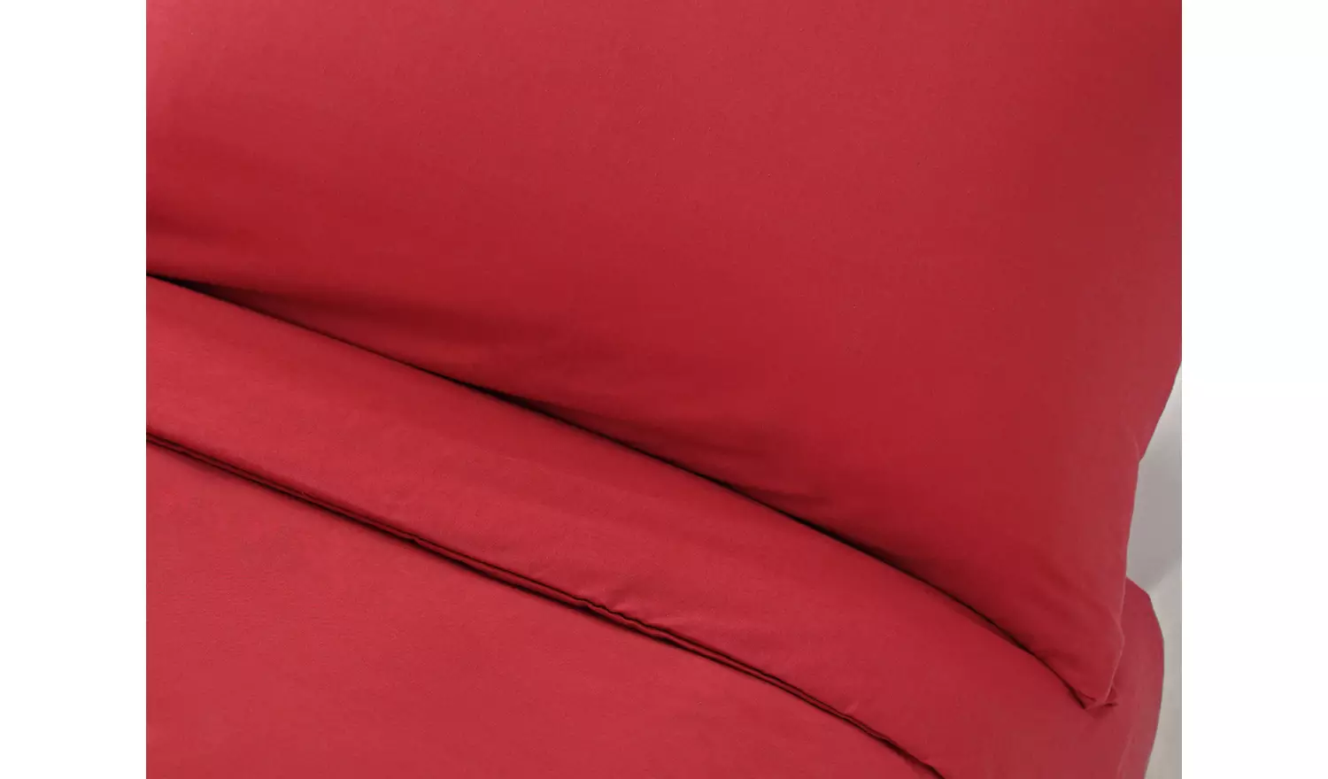 Habitat Easycare Plain Red Bedding Set - Kingsize