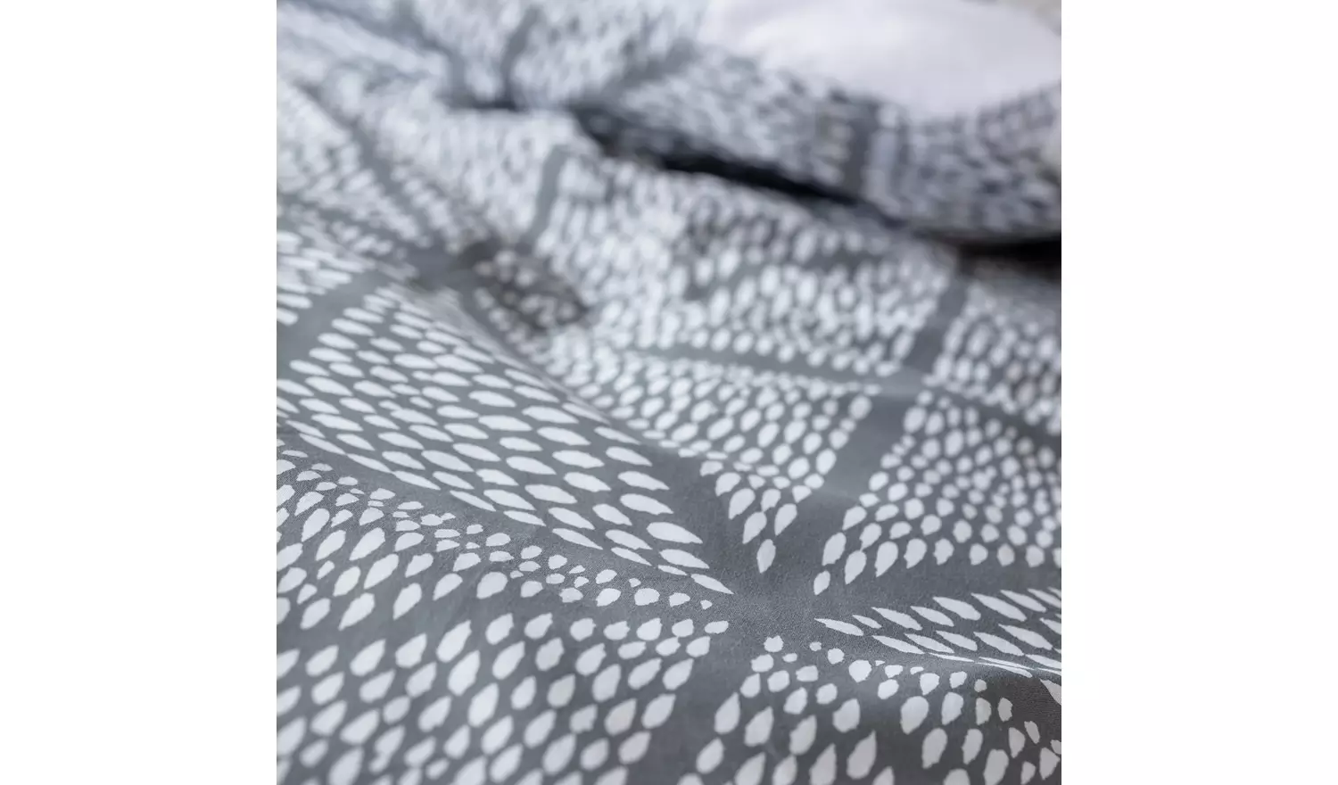 Habitat Stockholm Diamond Dash Grey Bedding Set - Single