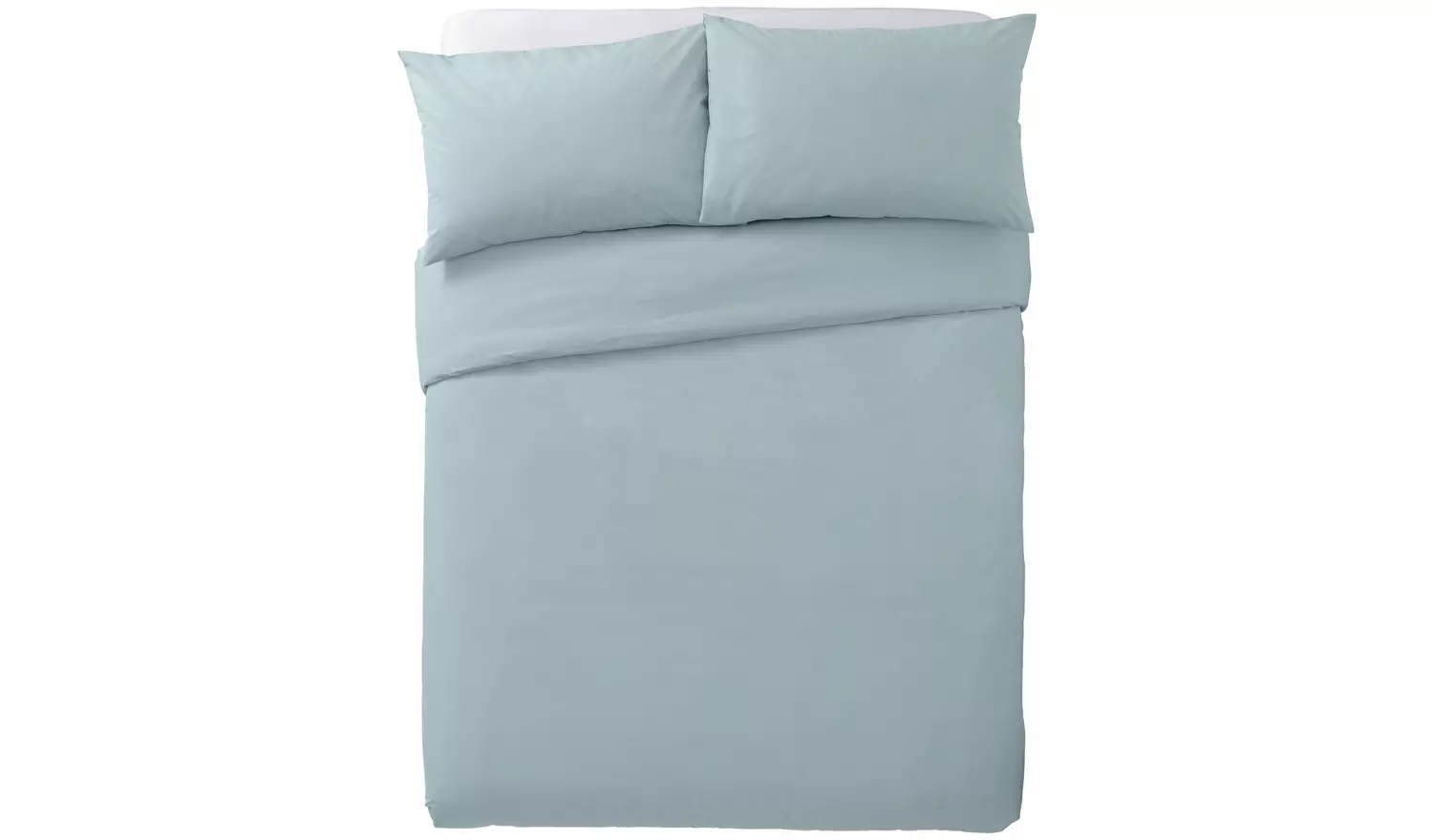 Habitat Cotton Rich 180 TC Plain Duck Egg Bedding Set - King