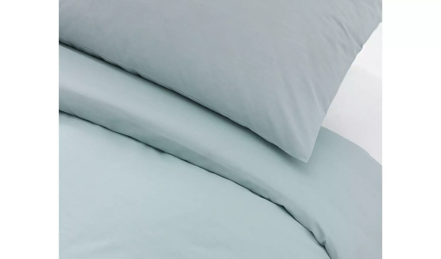 Habitat Cotton Rich 180 TC Plain Duck Egg Bedding Set - King