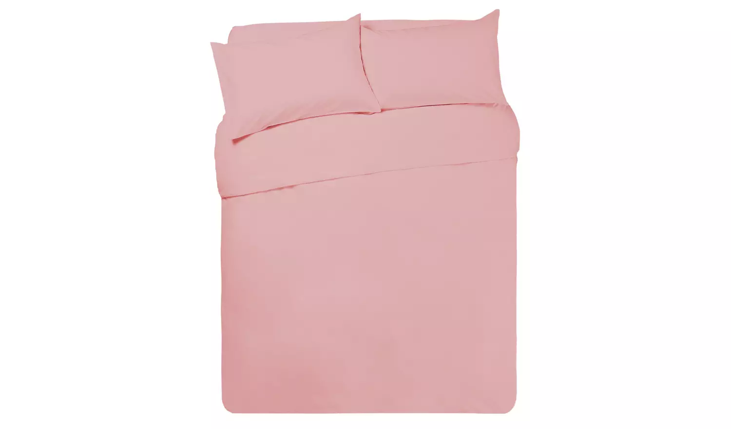 Habitat Cotton Rich 180 TC Plain Blush Bedding Set - Single