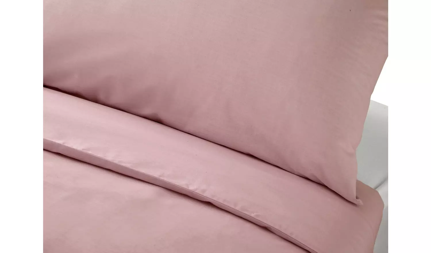 Habitat Cotton Rich 180 TC Plain Blush Bedding Set - Single