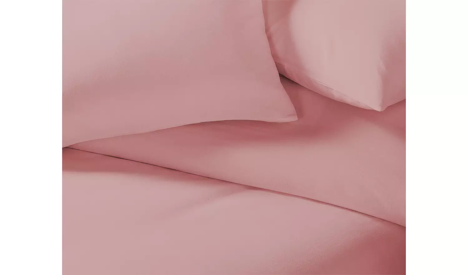 Habitat Cotton Rich 180 TC Plain Blush Bedding Set - Single