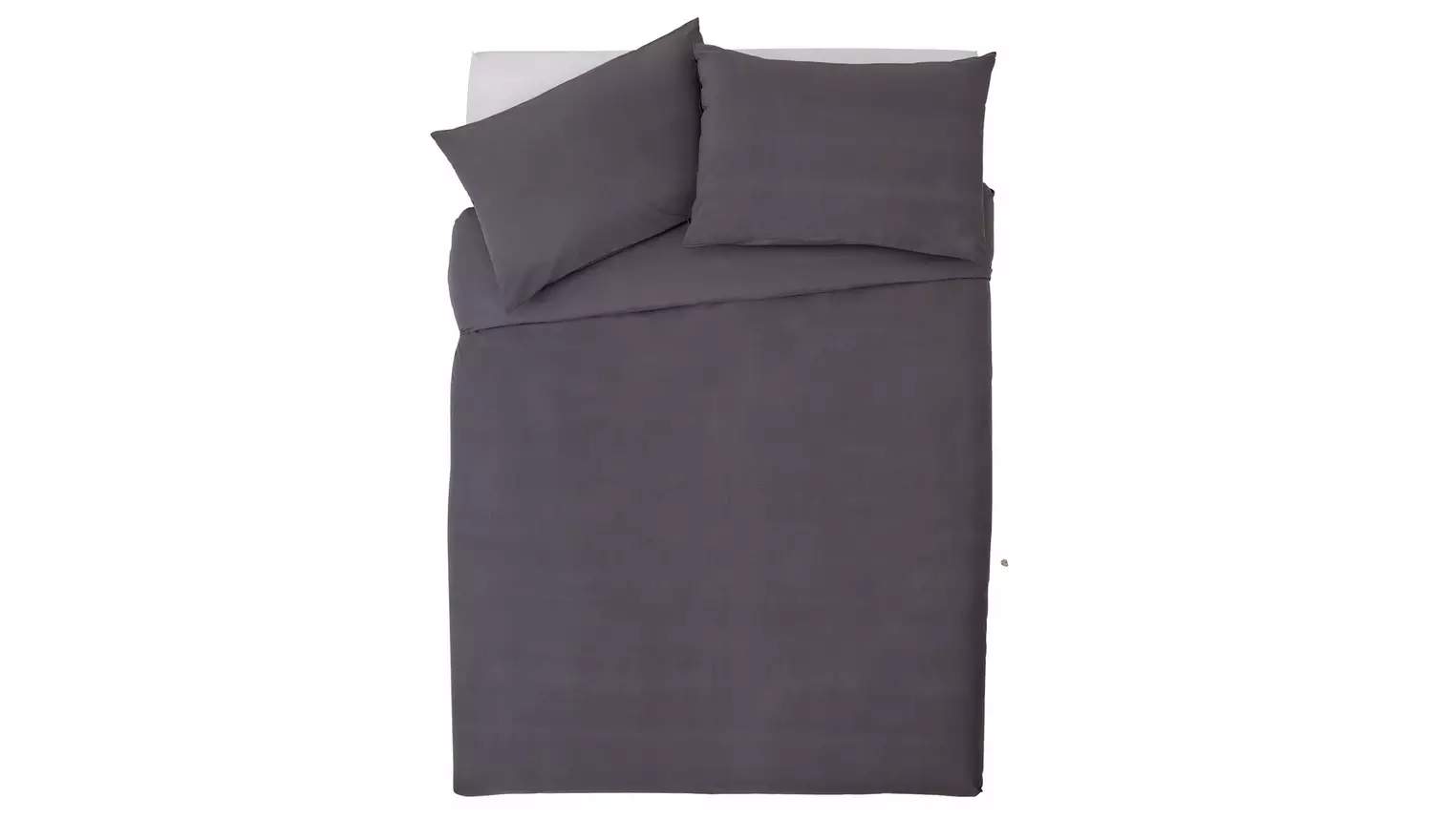 Habitat Cotton Rich 180 TC Plain Charcoal Bedding Set-Double