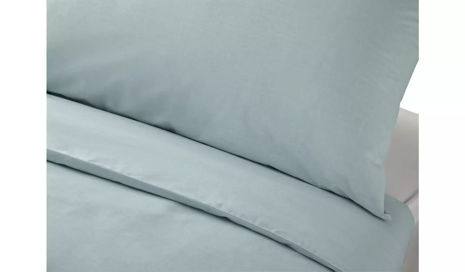 Habitat Cotton Rich 180 TC Plain Duck Egg Bedding Set-Single