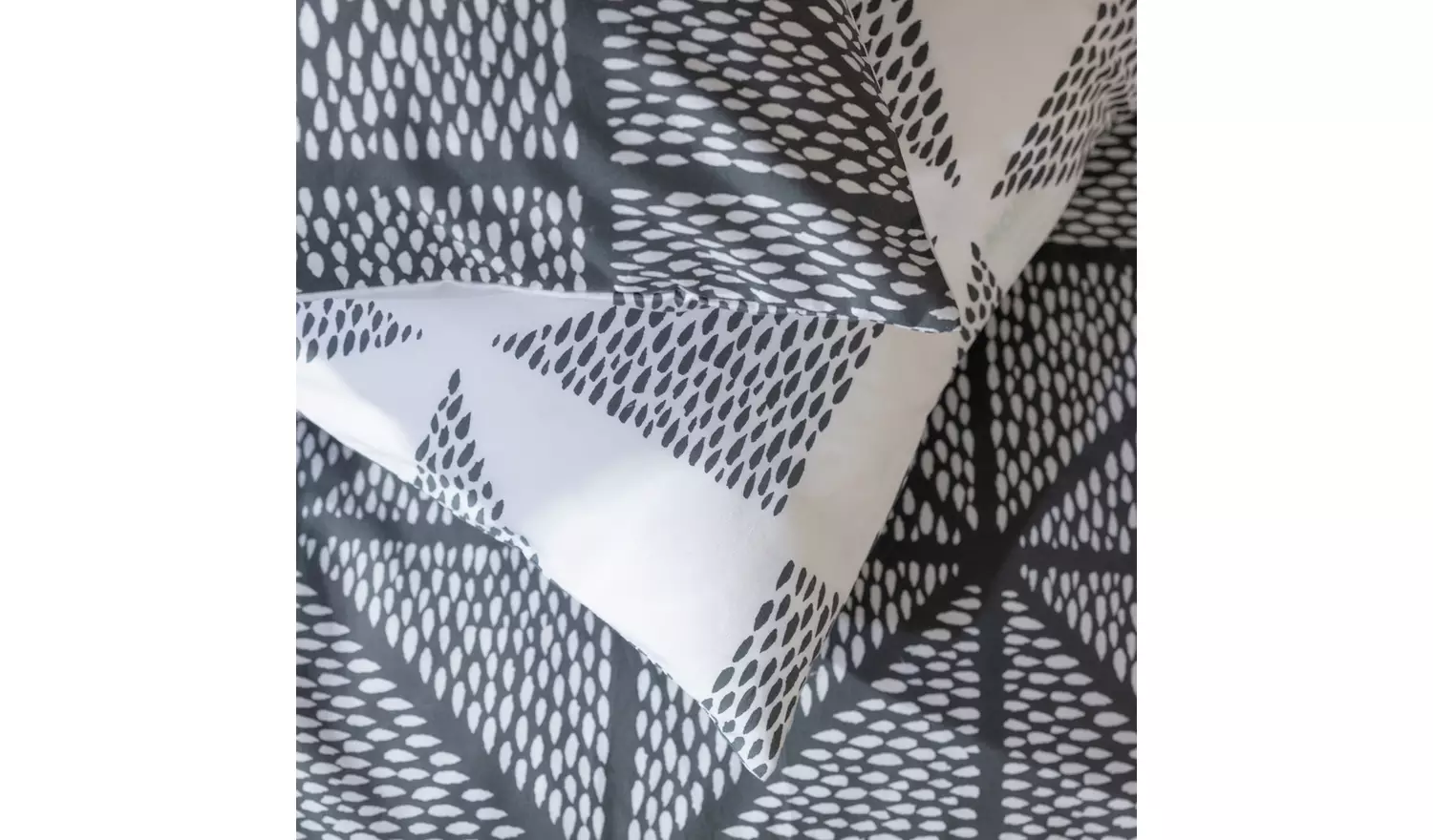 Habitat Stockholm Diamond Dash Grey Bedding Set - Double