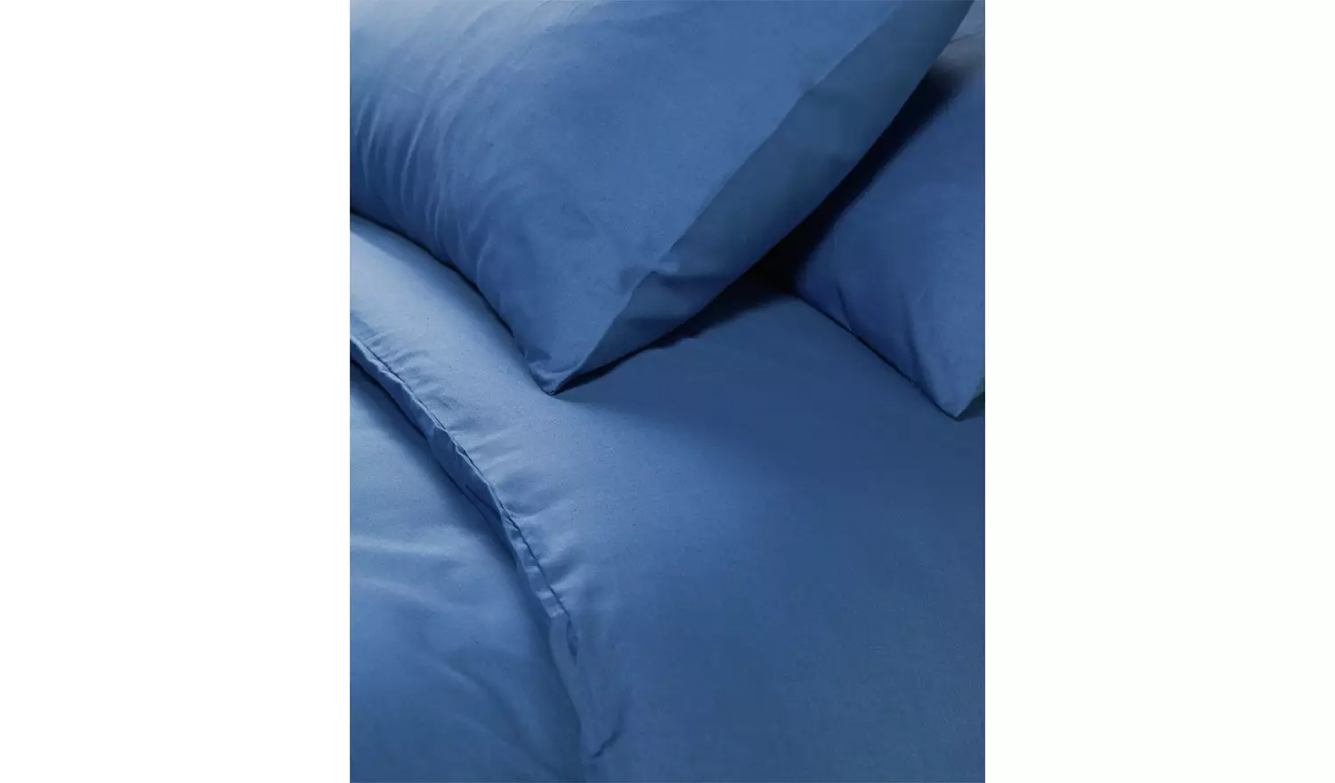 Habitat Easycare Plain Ink Blue Bedding Set - Double