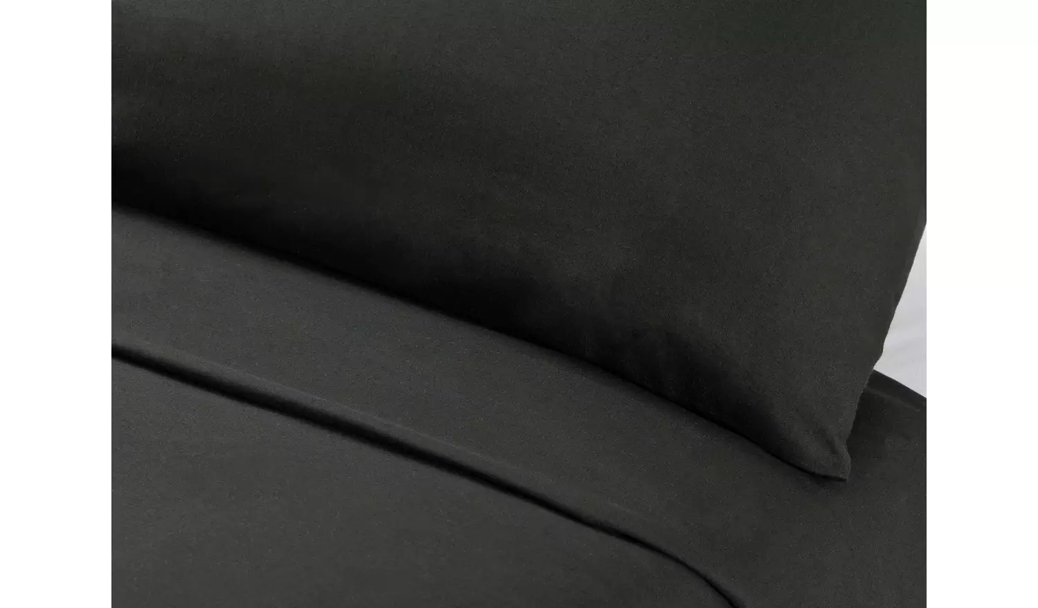 Habitat Easycare Plain Black Bedding Set - Double