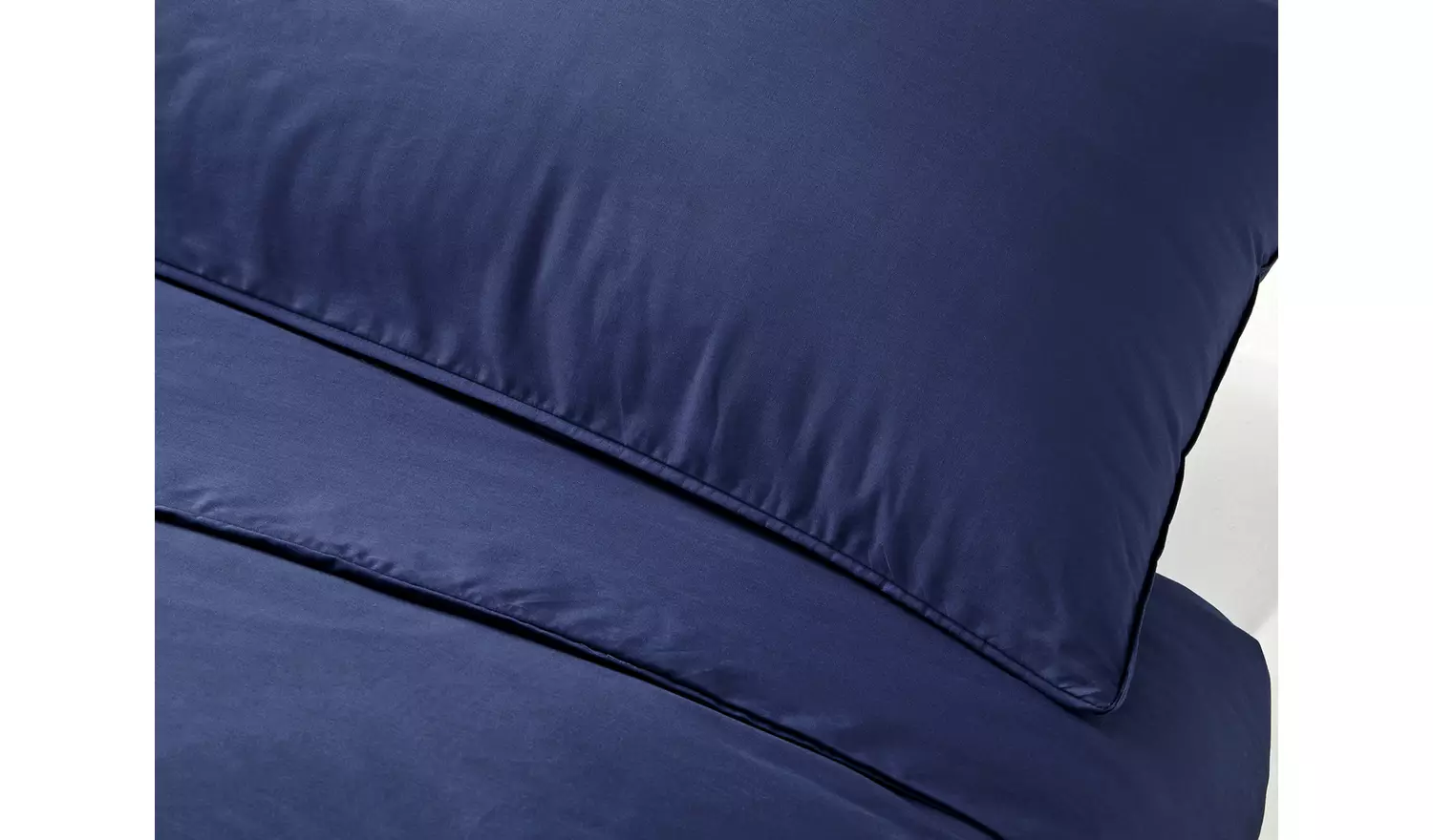 Habitat Cotton Rich 180 TC Plain Navy Bedding Set - Single