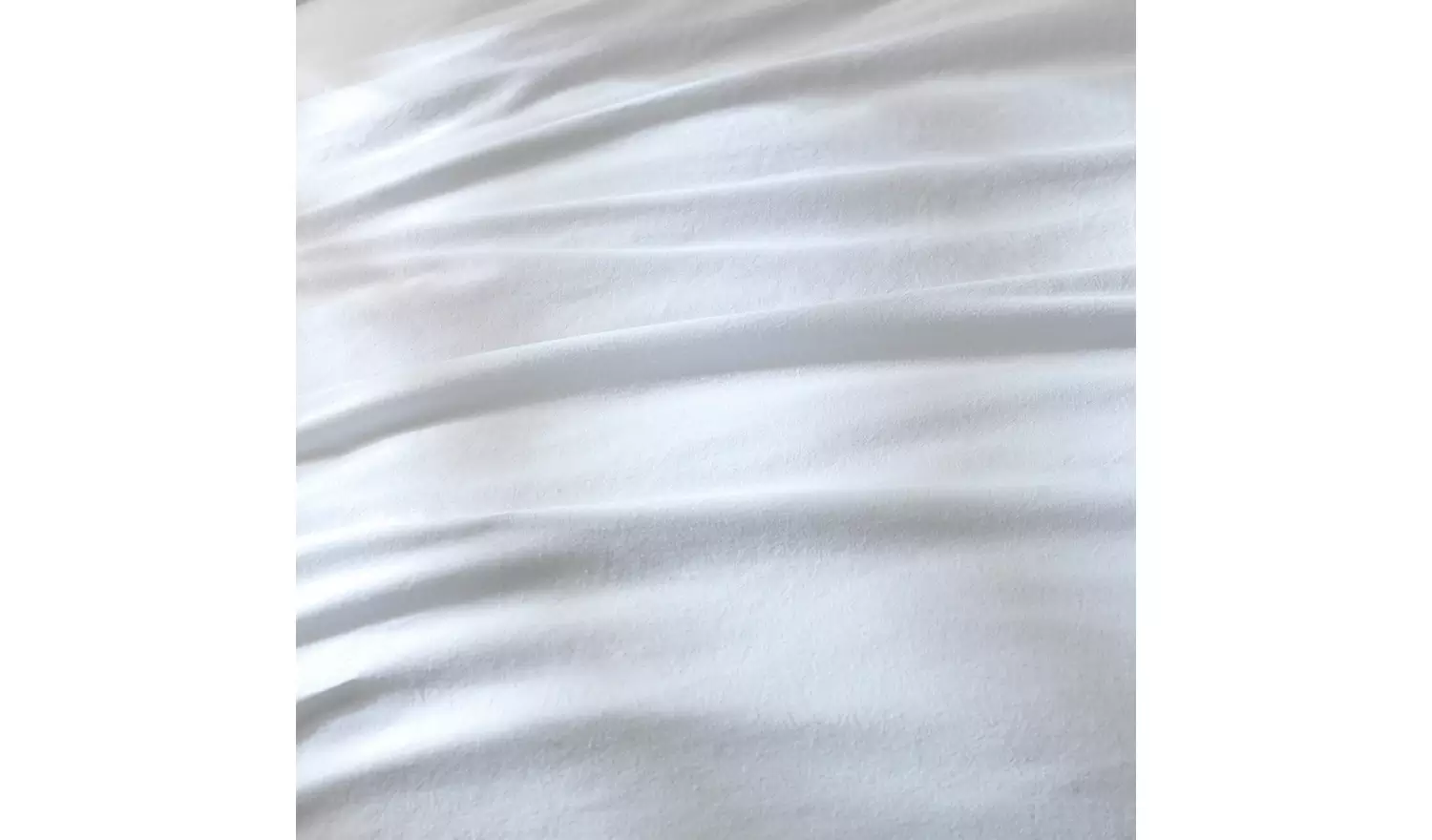 Habitat Stonewashed Cotton Plain White Bedding Set - Single